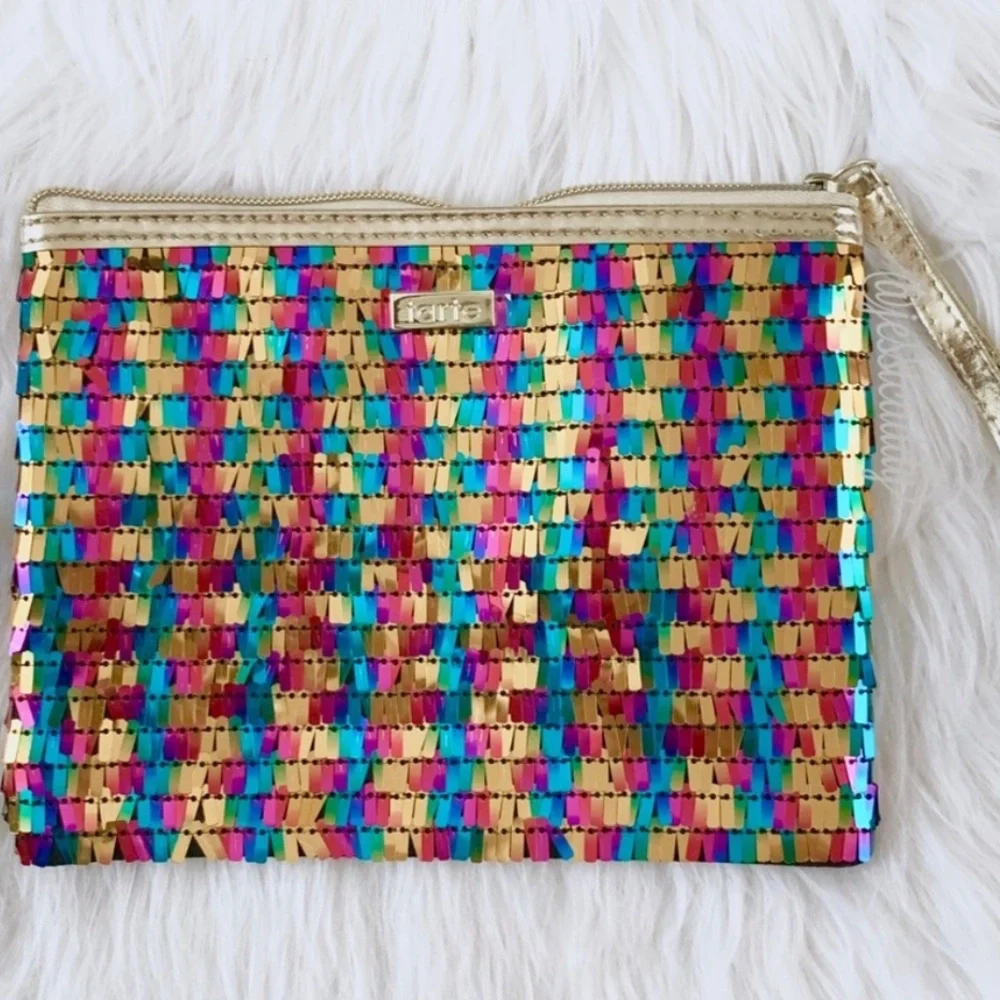 Tarte rainbow sequins cosmetic bag excellent like new